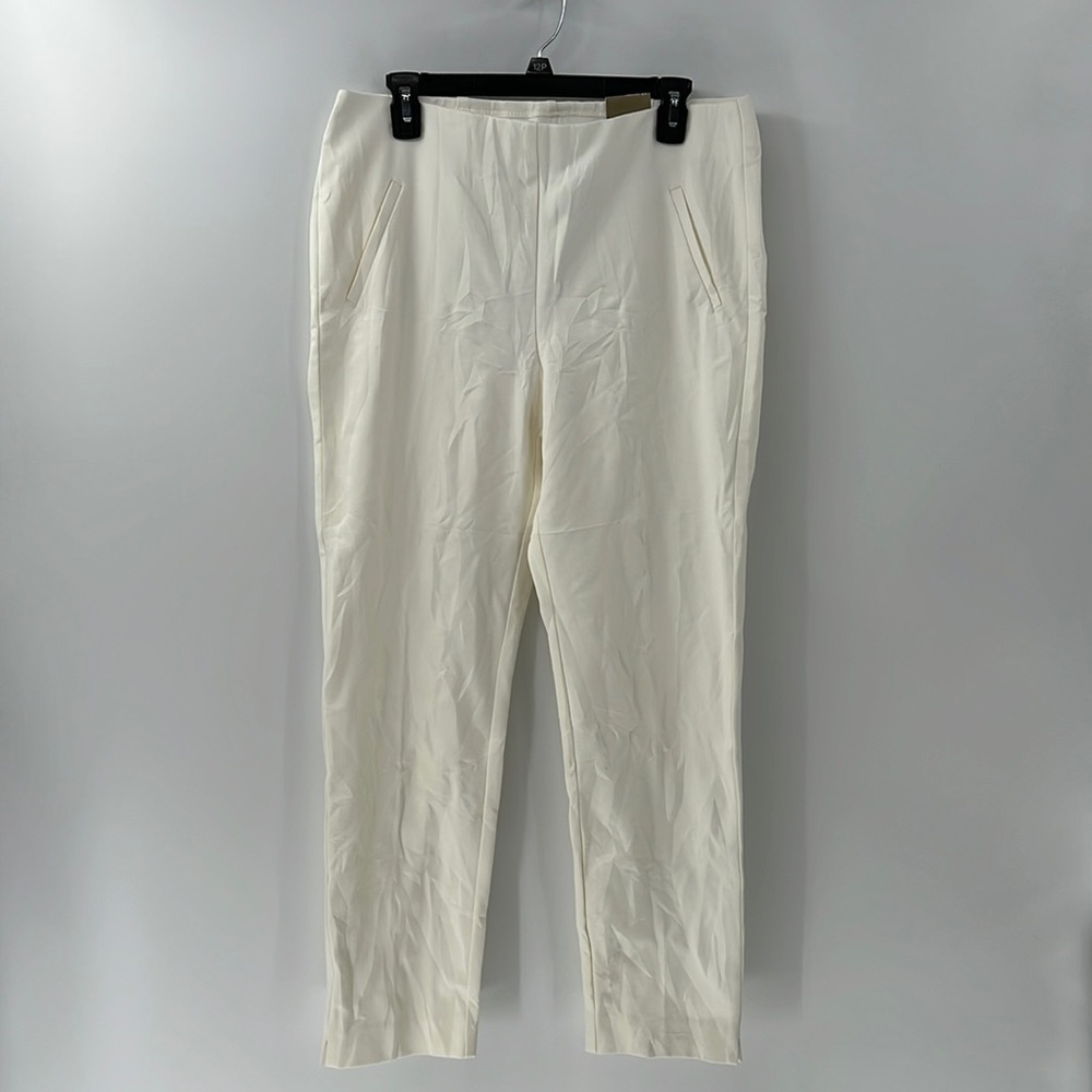 Chico's Ivory Straight-Leg Dress Pants